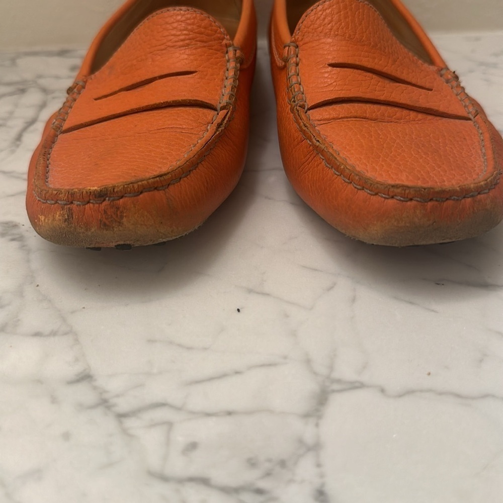 Tods Gommino orange driving shoes. Women’s 38 1/2 - Picture 4 of 10